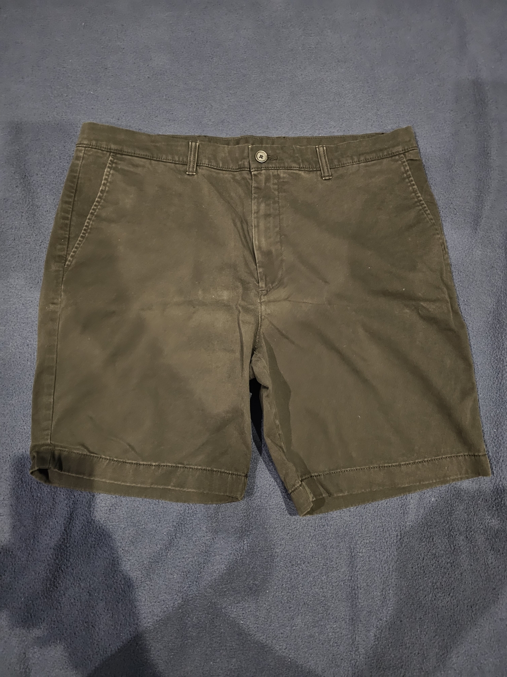 Roundtree & Yorke Black Flat-Front Chino Shorts